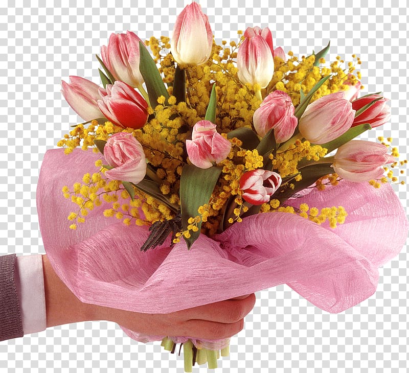International Womens Day Verse Ansichtkaart Holiday Prose, Tulip Bouquet transparent background PNG clipart