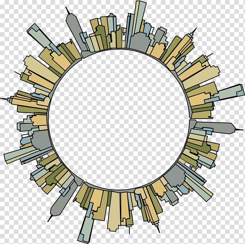 Skyline Circle Melbourne , radial ray transparent background PNG clipart