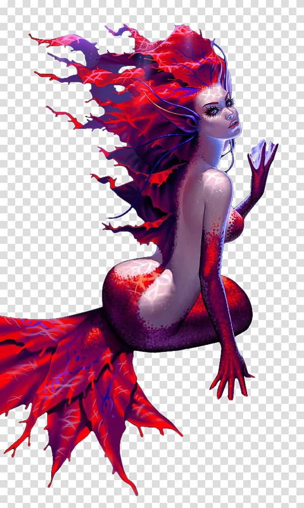 Mermaid Legendary creature Render Fairy, Mermaid transparent background PNG clipart