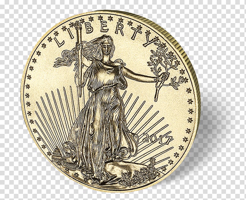 Coin American Gold Eagle Silver, Coin transparent background PNG clipart