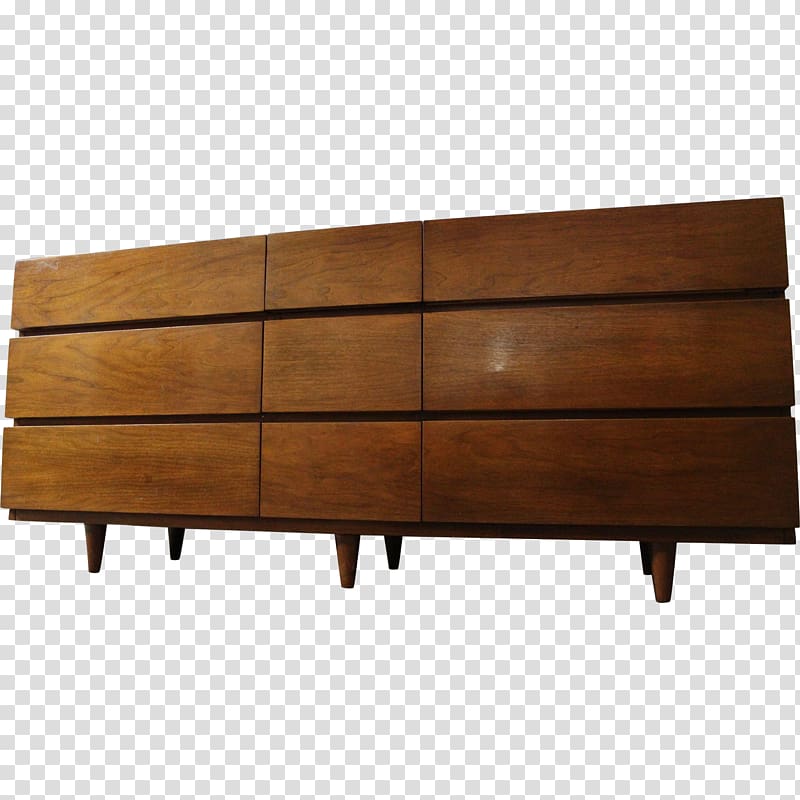 Chest of drawers Furniture Buffets & Sideboards Wood, walnut transparent background PNG clipart