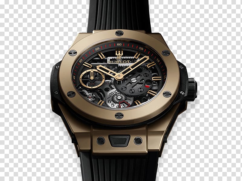 Hublot Watch Gold Chronograph Panerai, watch transparent background PNG clipart