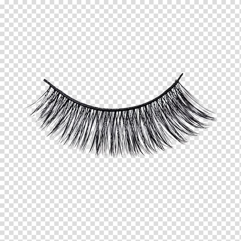 black false eyelash, Cruelty-free Eyelash extensions Cosmetics, mink lashes transparent background PNG clipart
