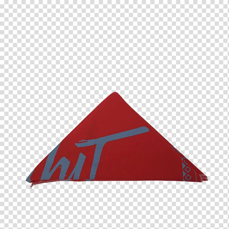 Triangle, Red bandana transparent background PNG clipart