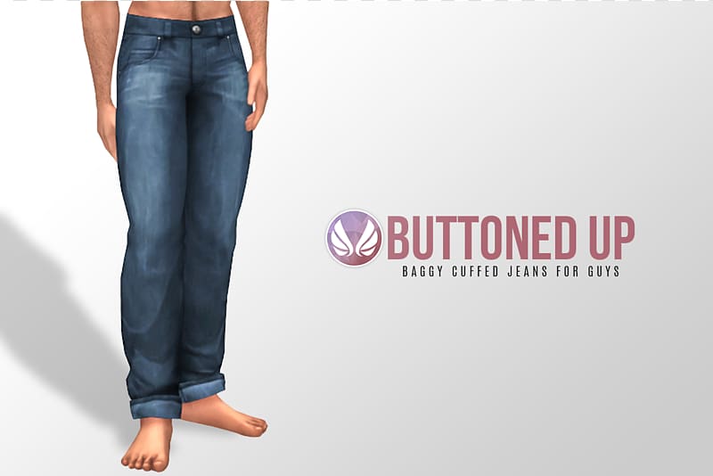 The Sims 4 Wide-leg jeans Slim-fit pants, jeans transparent background PNG clipart