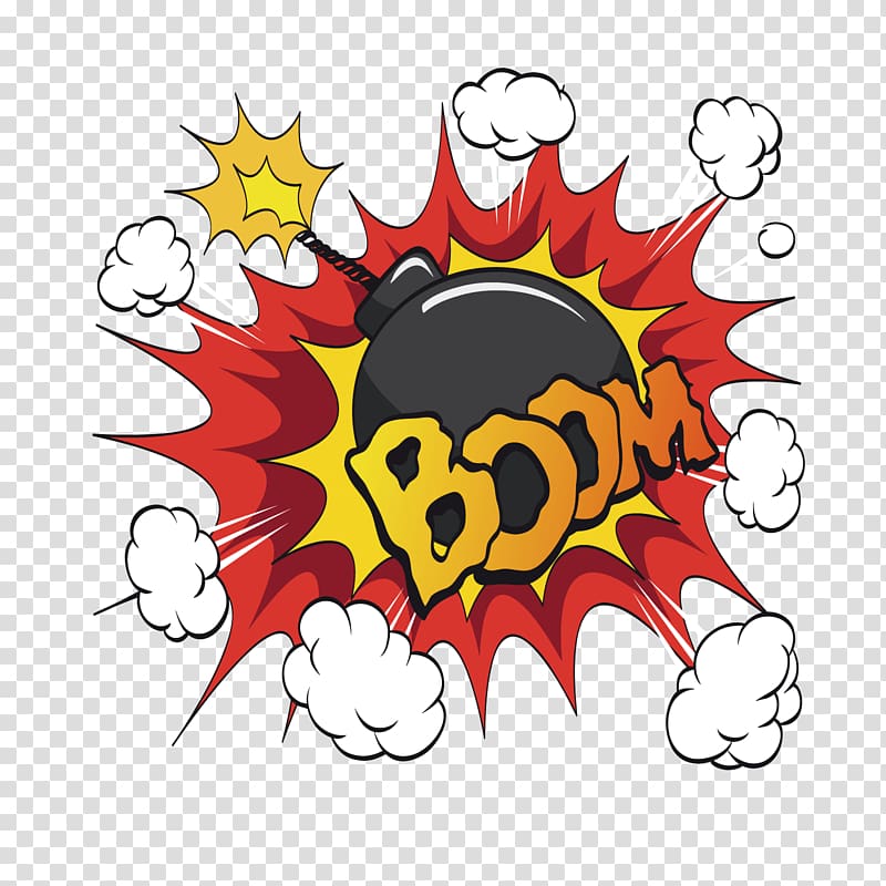 bomb illustration, The bomb exploded transparent background PNG clipart