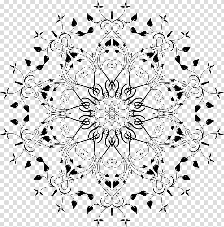 Floral design White Symmetry Pattern, design transparent background PNG clipart