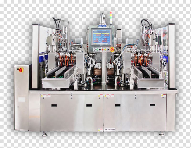 Packaging machine Packaging and labeling Vertical form fill sealing machine Industry, Seal transparent background PNG clipart