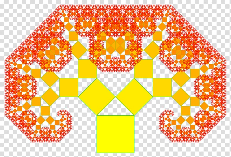 Pythagoras tree Pythagorean theorem Geometry Fractal Mathematics, Mathematics transparent background PNG clipart