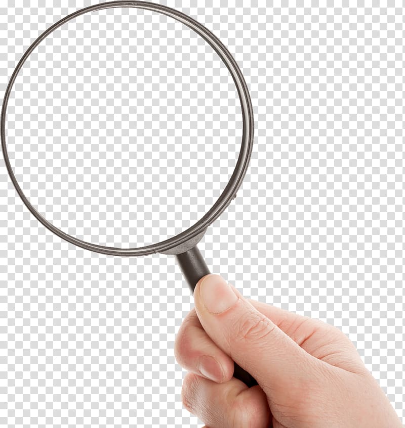person holding magnifying glass, Hand Holding Loupe transparent background PNG clipart
