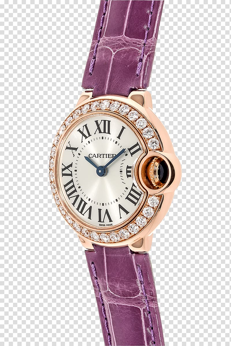 Watch strap Cartier Ballon Bleu Certified Pre-Owned, watch transparent background PNG clipart