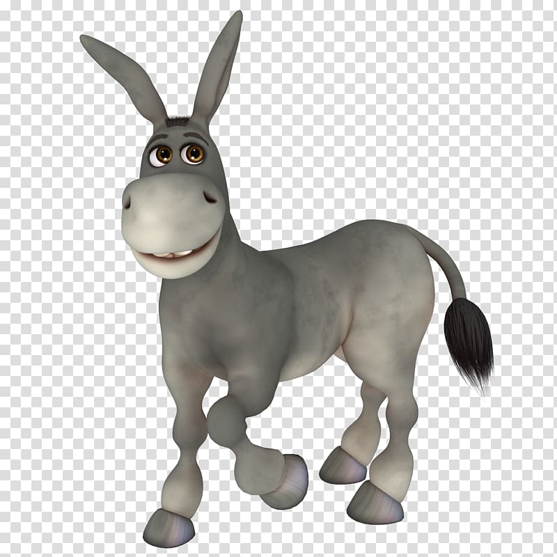 Donkey Mule Cartoon, Donkey transparent background PNG clipart