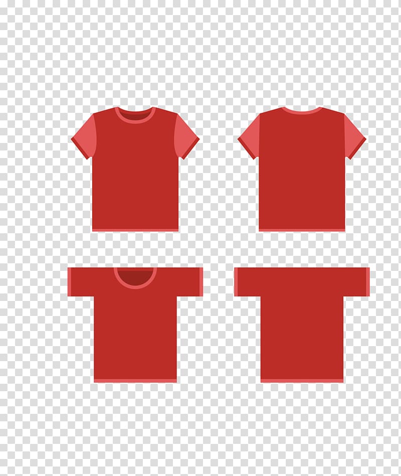 T-shirt Euclidean Clothing, red men shirt T shirt transparent background PNG clipart