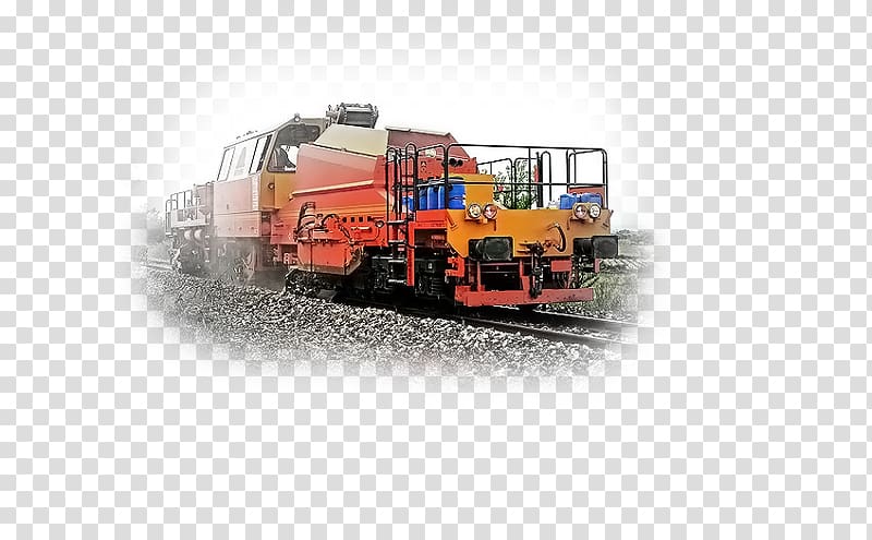 Train Tamping machine Matisa Track, auscultation transparent background PNG clipart