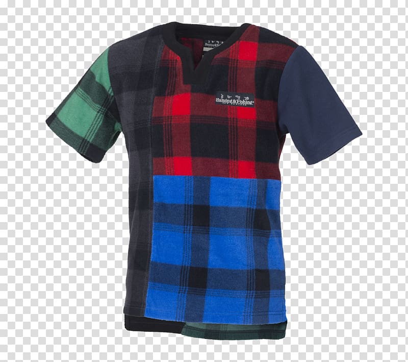 T-shirt Hunting Clothing Tartan Sleeve, T-shirt transparent background PNG clipart