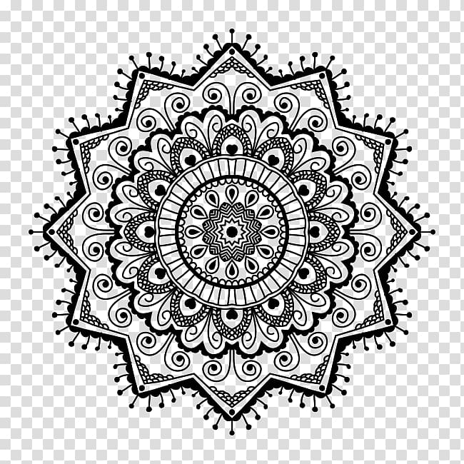 Download Logo Coloring book, patterns with mandala transparent ...