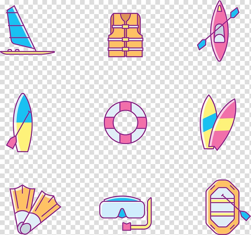 Sports equipment Icon, Marine sports equipment transparent background PNG clipart