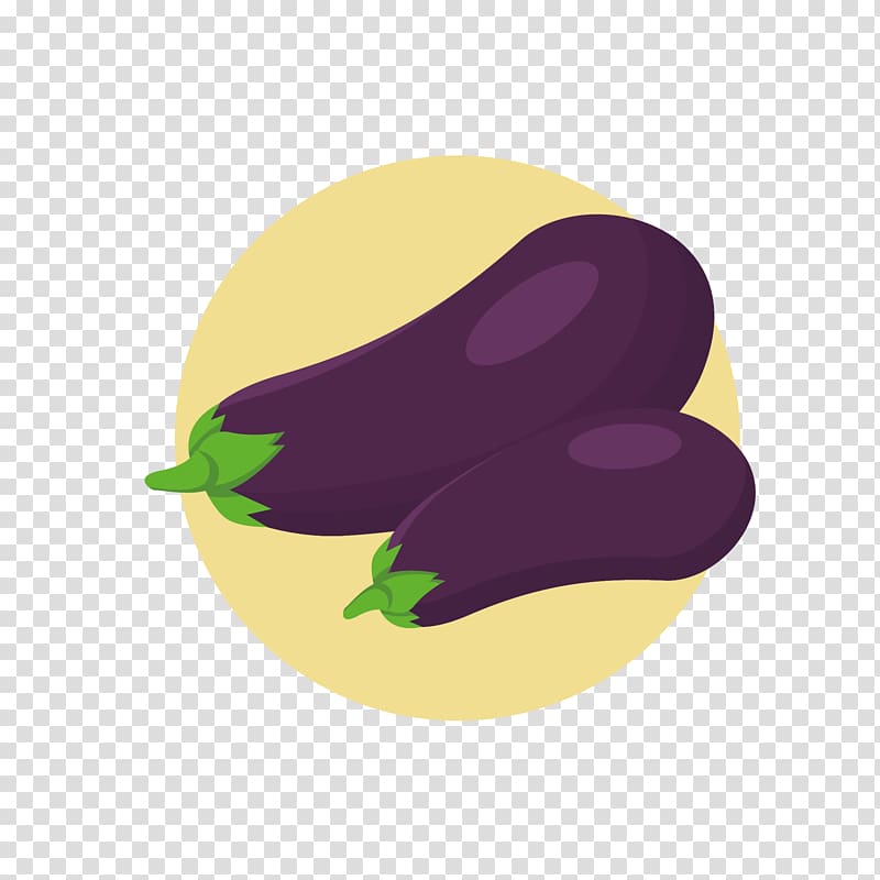 Fruit Vegetable , Two purple eggplant transparent background PNG clipart