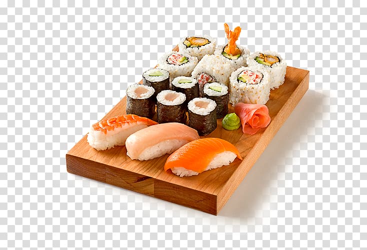 Japanese Cuisine Sushi California roll Sashimi Bento, japan food transparent background PNG clipart