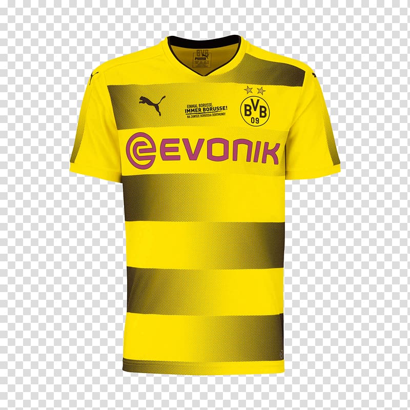 Borussia Dortmund UEFA Champions League 2018 World Cup T-shirt Jersey, T-shirt transparent background PNG clipart