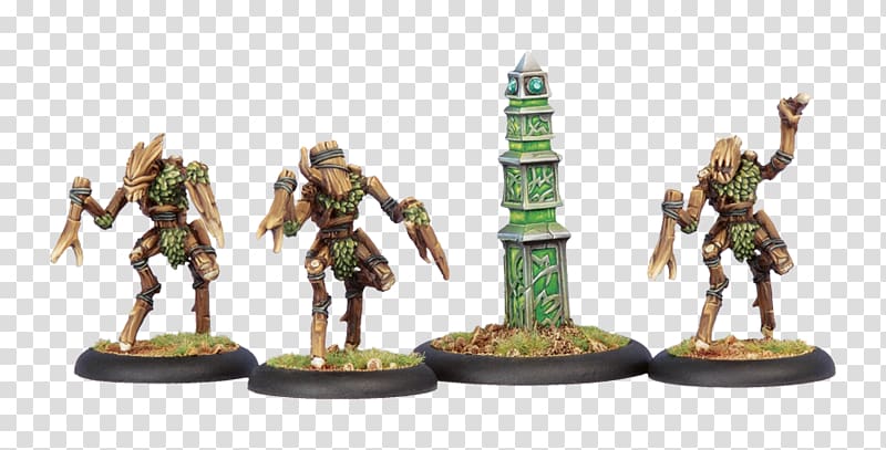 Hordes Circle Orboros Sentry Stone and Mannikins Warmachine Privateer Press Hordes, Circle, Stone Keeper Model Kit, high ability showcase transparent background PNG clipart