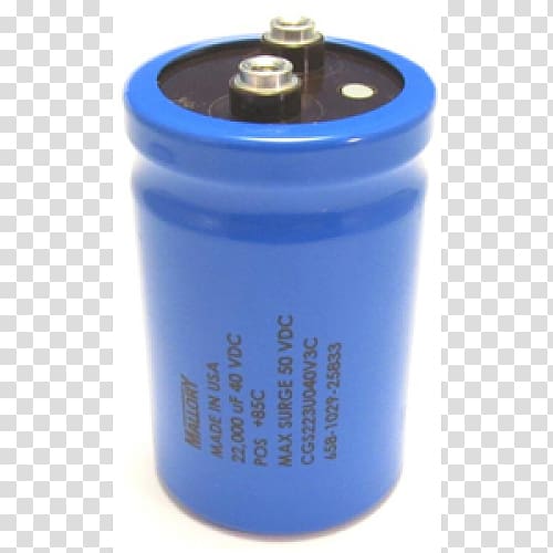 Capacitor Cobalt blue Cylinder, others transparent background PNG clipart