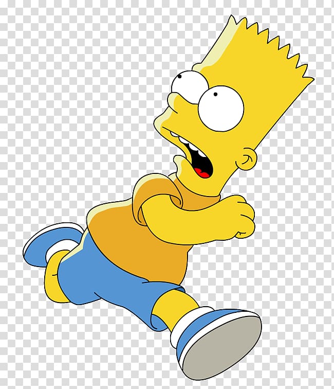 Bart Simpson running, Bart Simpson Homer Simpson Lisa Simpson Marge Simpson, Bart Simpson transparent background PNG clipart