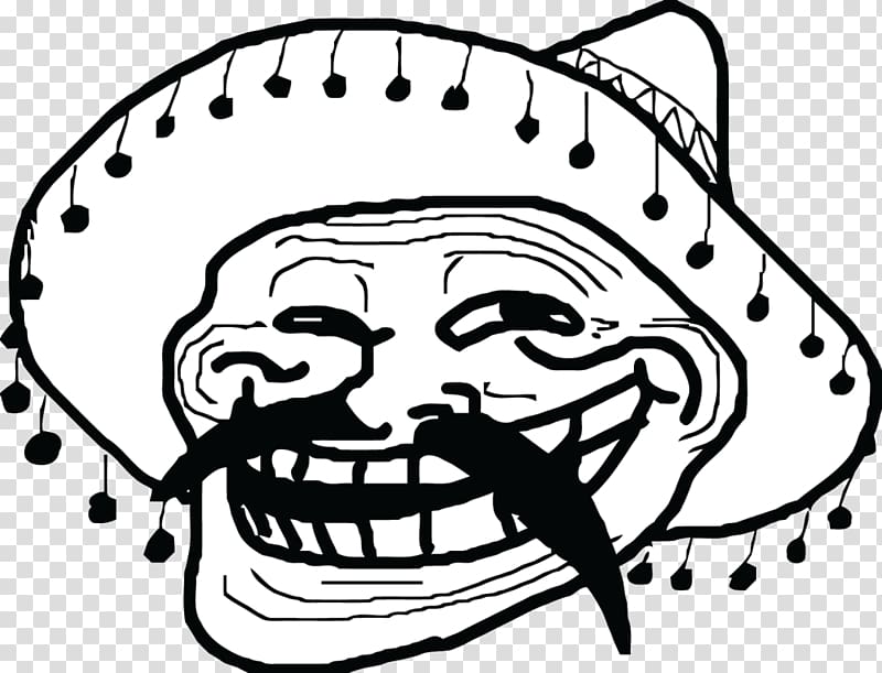 Trollface Internet troll Rage comic Sadness, meme, white, face png