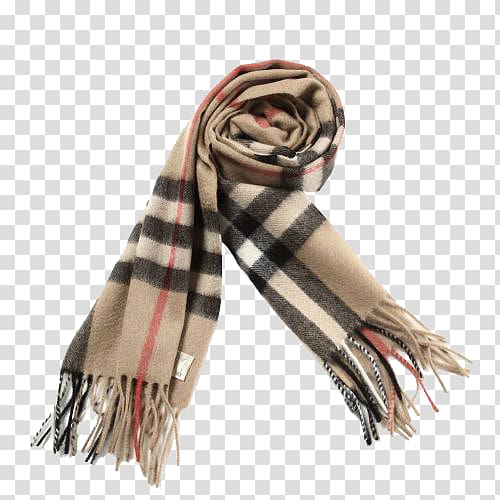 brown, black, and red plaid scarf, Scarf Cashmere wool Burberry Pashmina Knitting, Camel cashmere scarf transparent background PNG clipart