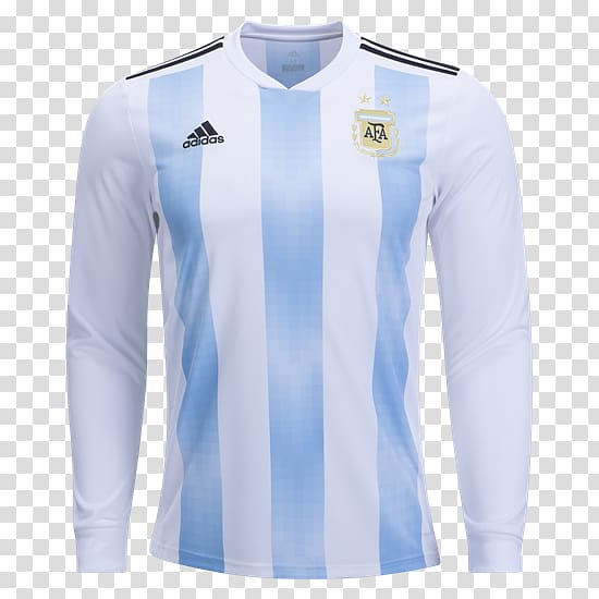Argentina national football team T-shirt Sleeve Jersey Adidas, T-shirt transparent background PNG clipart