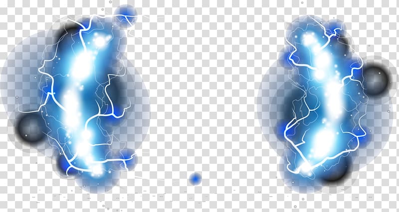 blue lightning effect transparent background PNG clipart