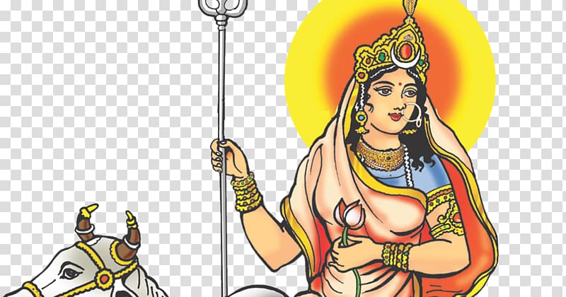Parvati Kali Navadurga Shailaputri, Goddess transparent background PNG clipart