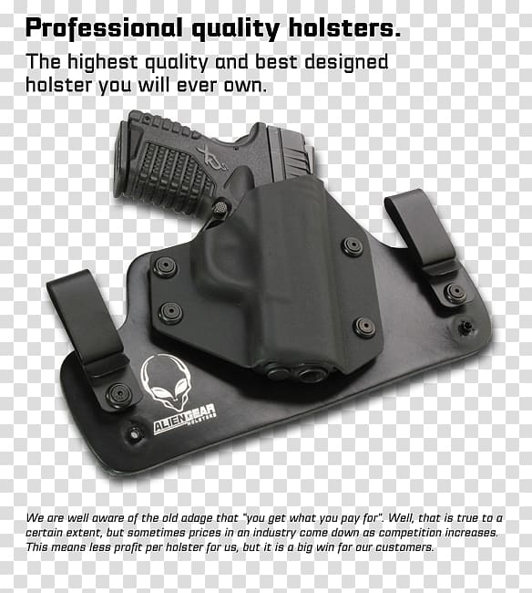 Gun Holsters Alien Gear Holsters Firearm Smith & Wesson M&P Kydex, Handgun transparent background PNG clipart