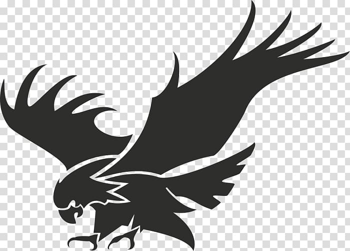 Logo Stencil Eagle Silhouette Transparent Background Png Clipart