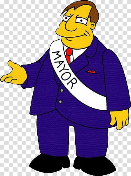 Mayor Quimby The Simpsons: Tapped Out Maggie Simpson, Simpson transparent background PNG clipart