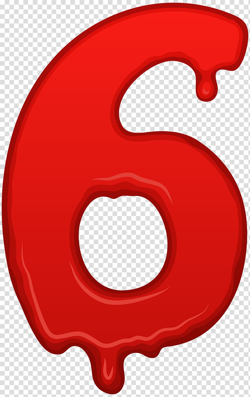 Number Red , others transparent background PNG clipart