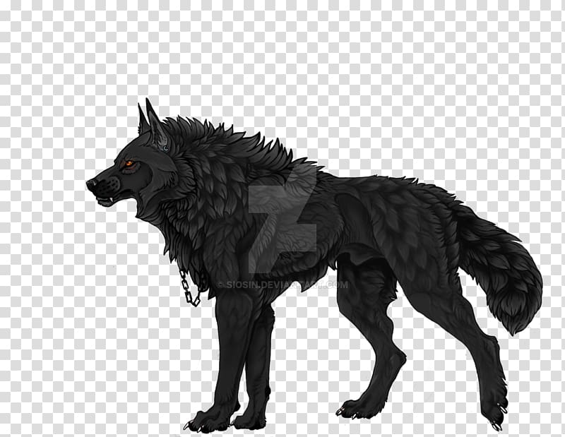 Gray wolf Art Drawing Werewolf in Town, Fantasy city transparent background PNG clipart