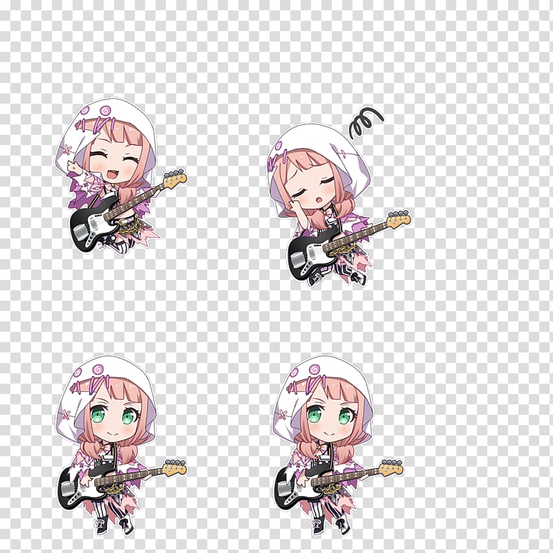 Afterglow BanG Dream! Girls Band Party! Chibi Hey-Day Capriccio, others transparent background PNG clipart