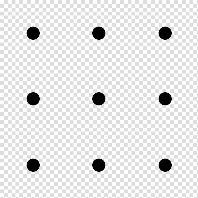 Connect the dots Think outside the box Puzzle Line, dot transparent background PNG clipart