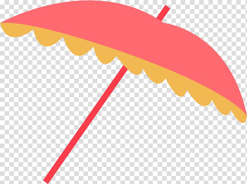 Umbrella Auringonvarjo, Red cartoon umbrella transparent background PNG clipart