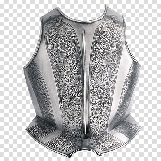 Toledo Breastplate Plate armour Cuirass, armour transparent background PNG clipart