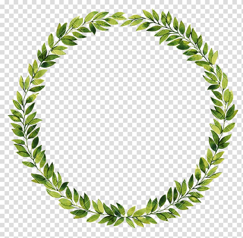 Free Download Green Leaf Wreath Illustration Wreath Leaf