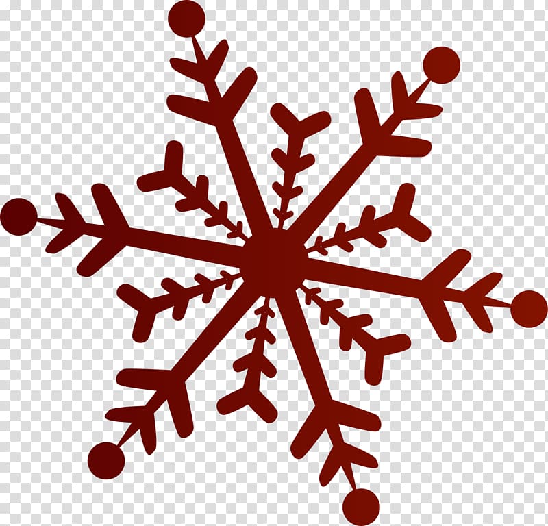 Snowflake Red , Coffee simple snow transparent background PNG clipart