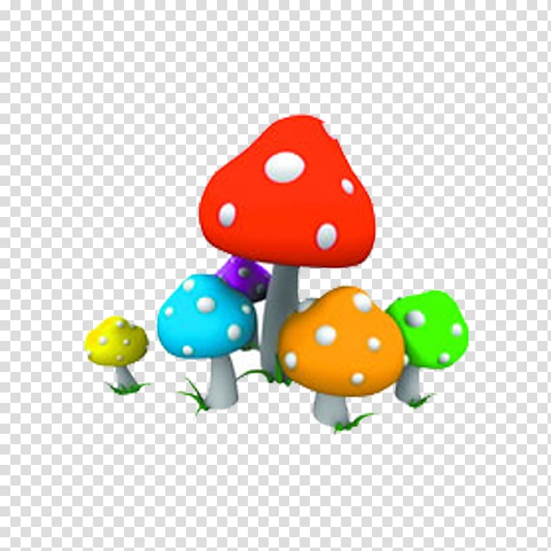 Mushroom Fungus Color, Plenty of colorful small clip to pull the mushroom Free transparent background PNG clipart