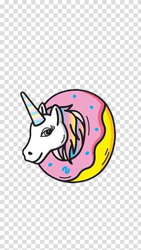 Donuts Unicorn Rainbow Drawing Mobile Phones Unicorn Transparent