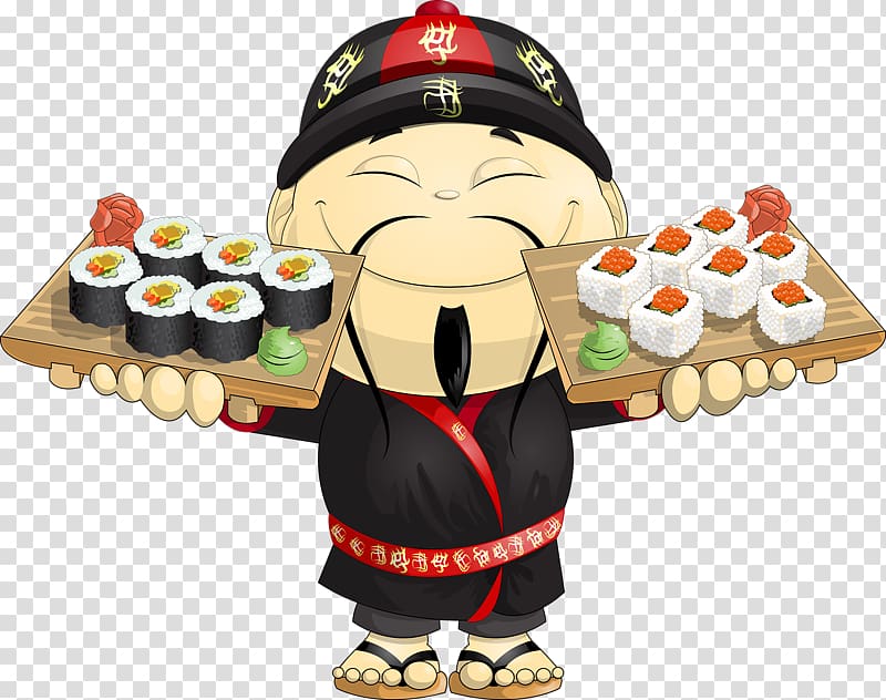 Japanese Cuisine Sushi Chef Itamae Cooking, sushi transparent background PNG clipart
