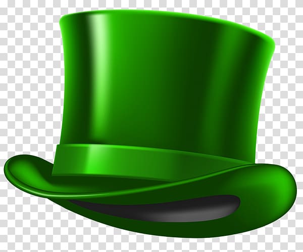 Ireland Saint Patricks Day Hat Shamrock , Hand-painted cartoon hat transparent background PNG clipart