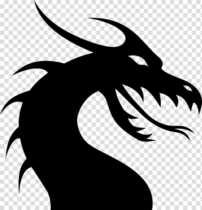 Silhouette Dragon , Silhouette transparent background PNG clipart ...