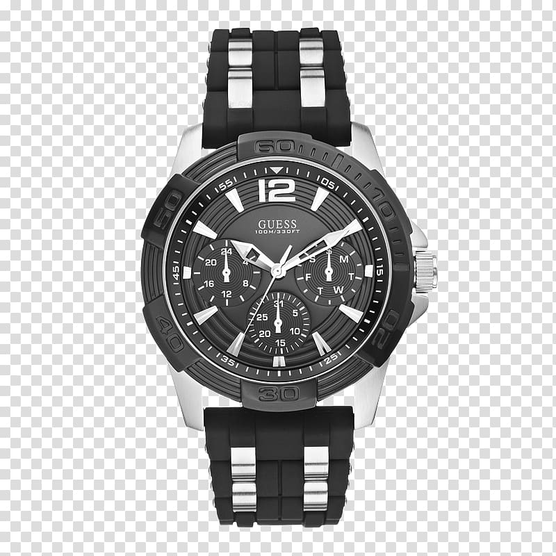 Guess Watch Jewellery Chronograph Clock, watch transparent background PNG clipart