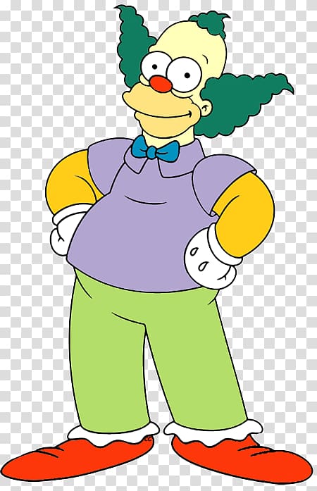 Krusty the Clown Homer Simpson Marge Simpson Bart Simpson Ralph Wiggum, Krusty transparent background PNG clipart